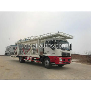 Dongfeng 4x2 Rad Lift Flachbett Auto Transporter Ein Schlepptau Vierauto -Trägerstraße Rollback -Schleppwagen Flachbett Wrecker